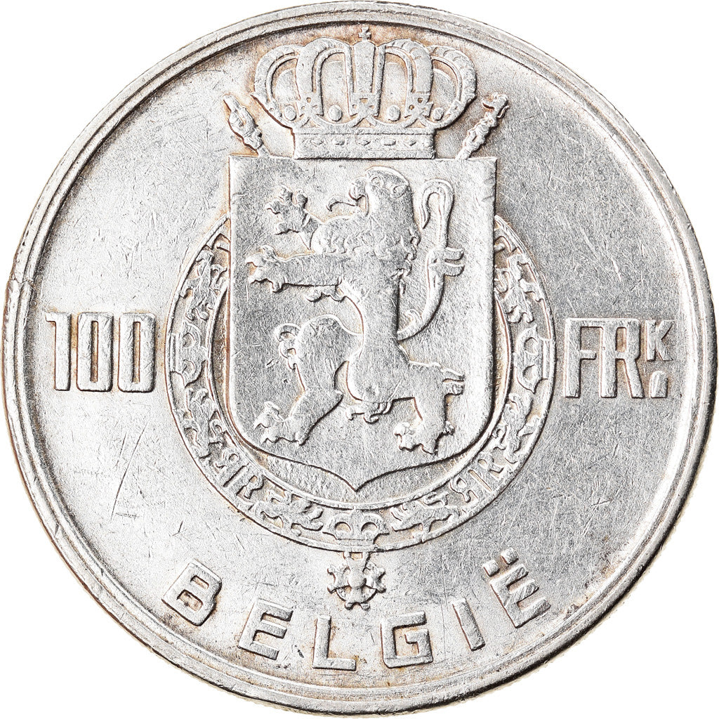 Coin, Belgium, 100 Francs, 100 Frank, 1948, AU(50-53), Silver, KM:139.1