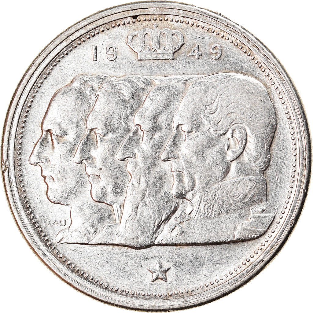 Coin, Belgium, 100 Francs, 100 Frank, 1949, AU(50-53), Silver, KM:139.1