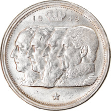 Coin, Belgium, 100 Francs, 100 Frank, 1949, AU(50-53), Silver, KM:139.1