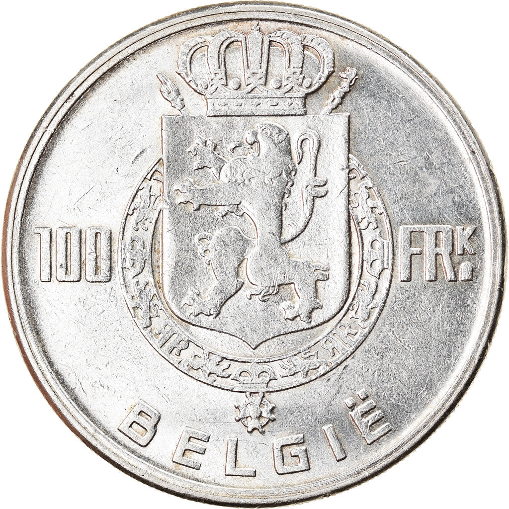 Münze, Belgien, 100 Francs, 100 Frank, 1949, SS+, Silber, KM:139.1