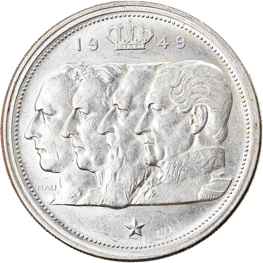 Coin, Belgium, 100 Francs, 100 Frank, 1949, AU(50-53), Silver, KM:139.1