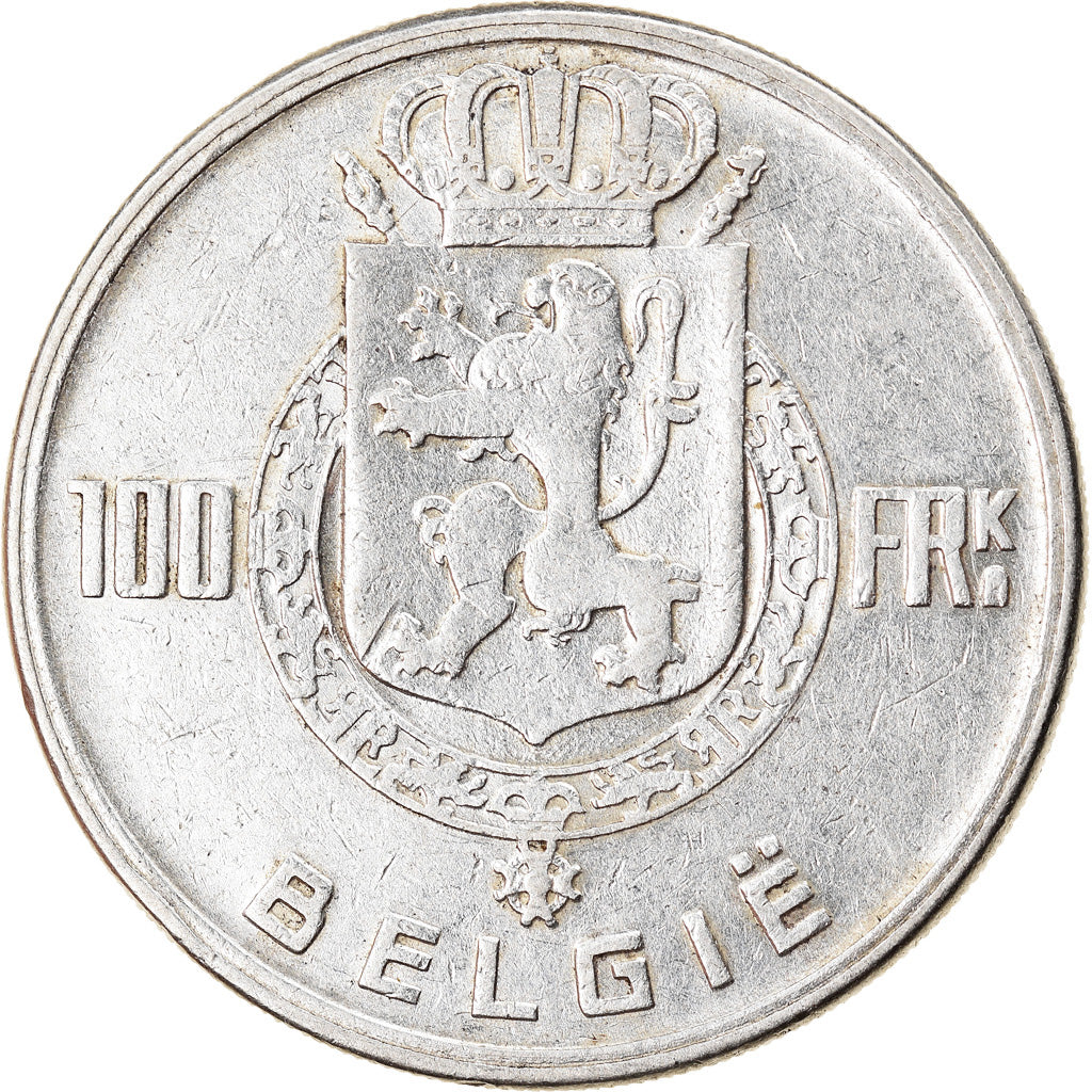 Coin, Belgium, 100 Francs, 100 Frank, 1949, EF(40-45), Silver, KM:139.1