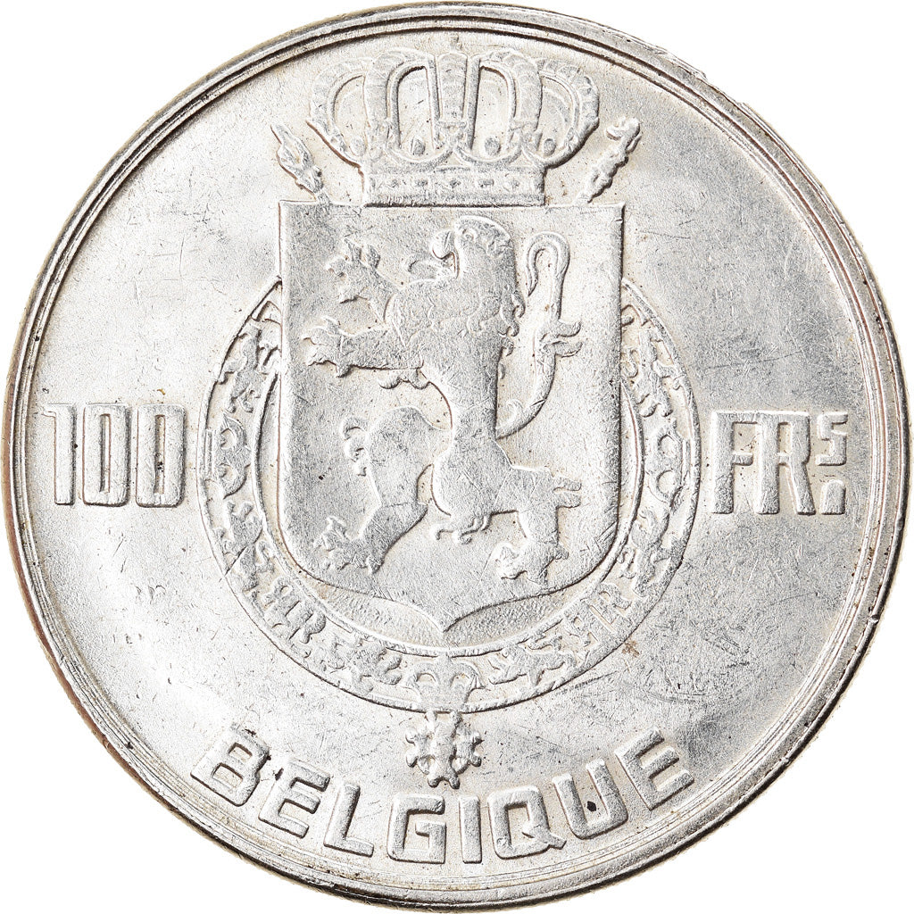 Munten, België, 100 Francs, 100 Frank, 1950, PR, Zilver, KM:138.1