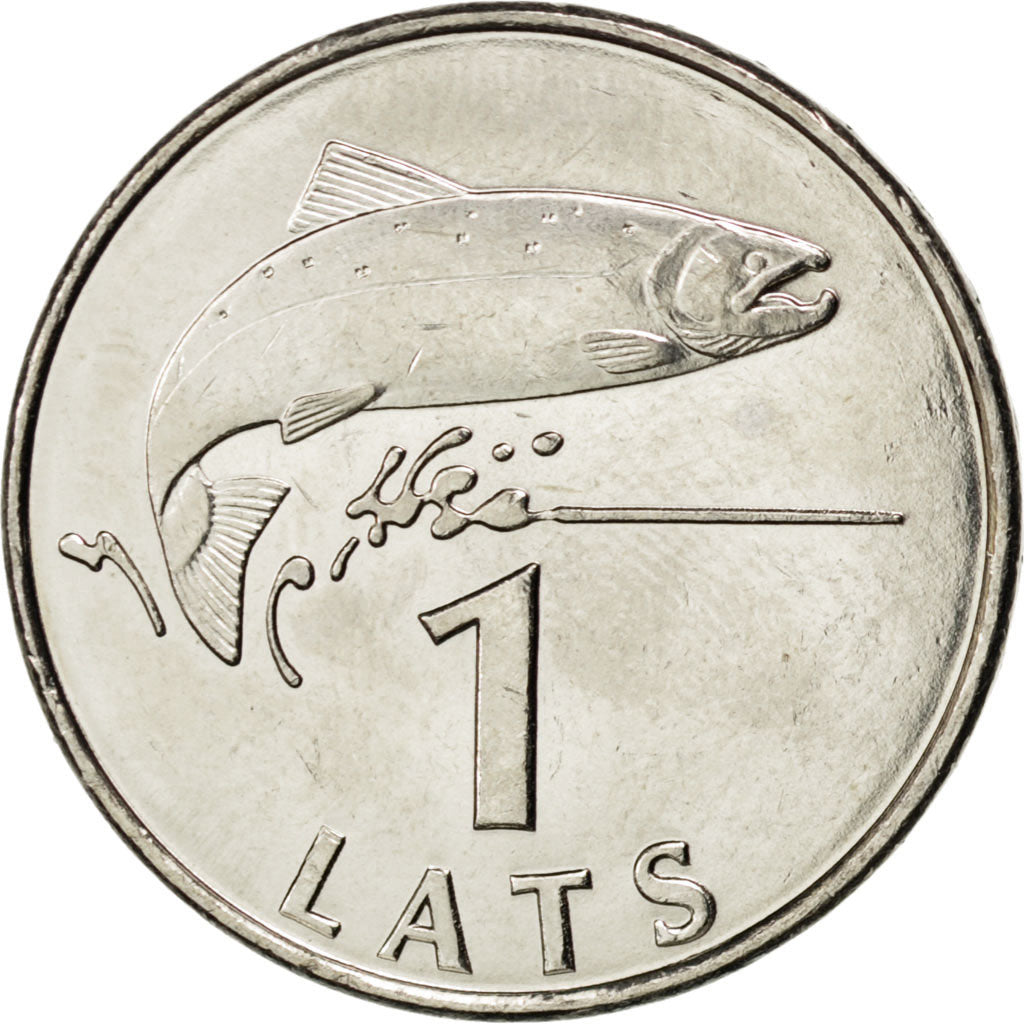 Coin, Latvia, Lats, 2008, MS(63), Copper-nickel, KM:12