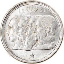 Monnaie, Belgique, 100 Francs, 100 Frank, 1951, TTB+, Argent, KM:139.1