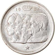 Moneta, Belgio, 100 Francs, 100 Frank, 1951, BB+, Argento, KM:139.1