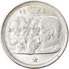 Coin, Belgium, 100 Francs, 100 Frank, 1951, AU(50-53), Silver, KM:139.1