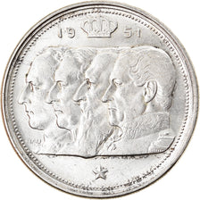 Monnaie, Belgique, 100 Francs, 100 Frank, 1951, TTB+, Argent, KM:139.1