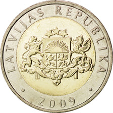 Coin, Latvia, 2 Lati, 2009, MS(63), Bi-Metallic, KM:38