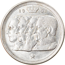 Monnaie, Belgique, 100 Francs, 100 Frank, 1951, TTB+, Argent, KM:139.1