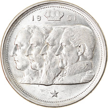 Monnaie, Belgique, 100 Francs, 100 Frank, 1951, TTB+, Argent, KM:139.1
