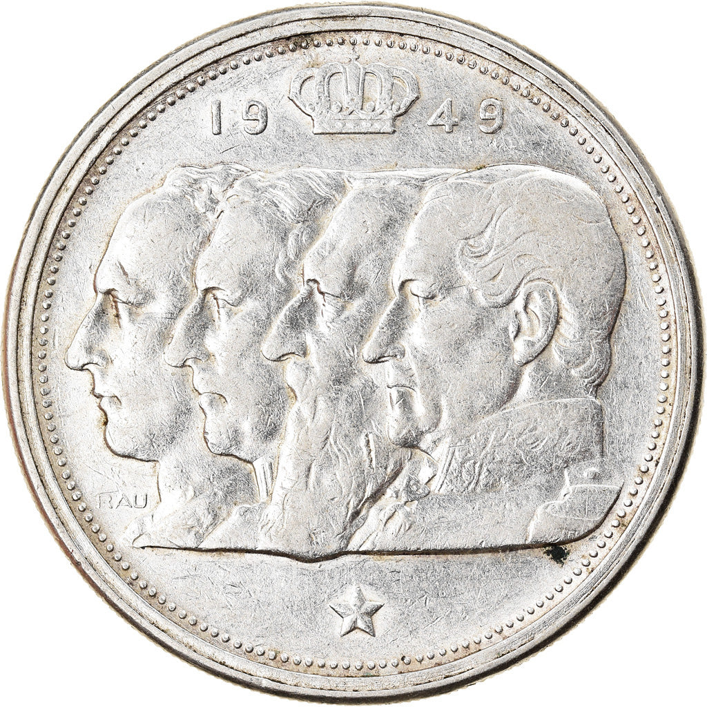 Coin, Belgium, 100 Francs, 100 Frank, 1949, EF(40-45), Silver, KM:139.1