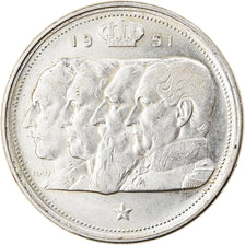 Coin, Belgium, 100 Francs, 100 Frank, 1951, AU(55-58), Silver, KM:139.1