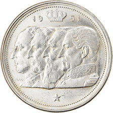 Coin, Belgium, 100 Francs, 100 Frank, 1951, AU(55-58), Silver, KM:139.1