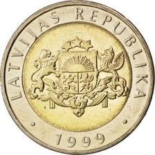 Coin, Latvia, 2 Lati, 1999, MS(63), Bi-Metallic, KM:38