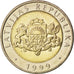 Coin, Latvia, 2 Lati, 1999, MS(63), Bi-Metallic, KM:38