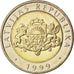 Moneda, Letonia, 2 Lati, 1999, SC, Bimetálico, KM:38
