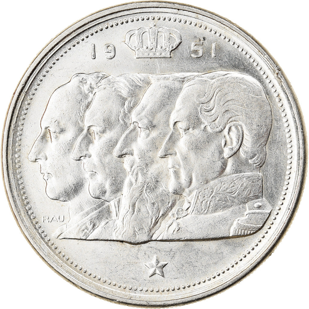Monnaie, Belgique, 100 Francs, 100 Frank, 1951, SUP, Argent, KM:139.1