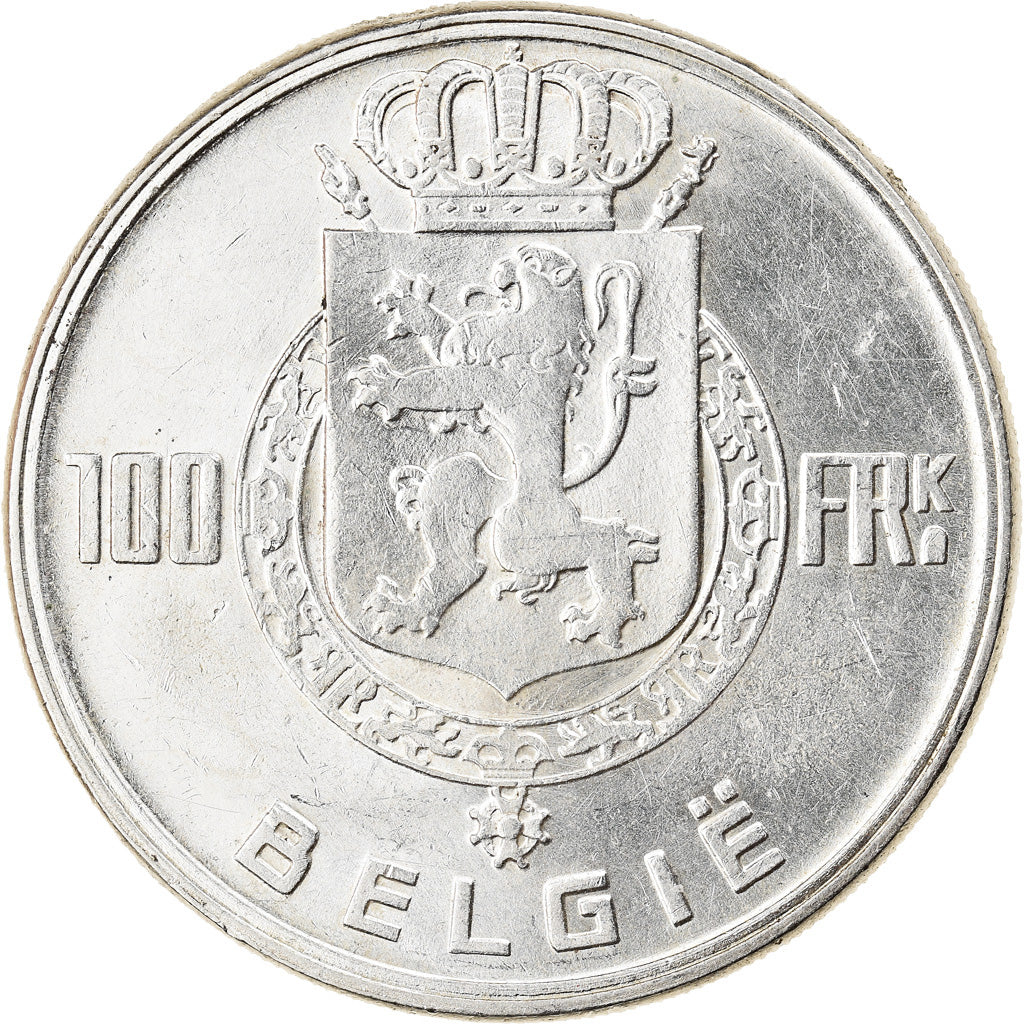 Monnaie, Belgique, 100 Francs, 100 Frank, 1951, SUP, Argent, KM:139.1
