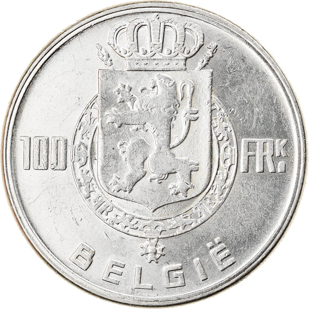 Monnaie, Belgique, 100 Francs, 100 Frank, 1951, SUP, Argent, KM:139.1
