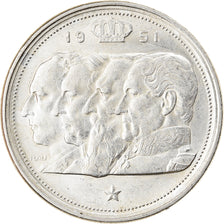 Monnaie, Belgique, 100 Francs, 100 Frank, 1951, TTB+, Argent, KM:139.1