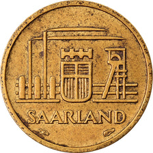Coin, SAARLAND, 10 Franken, 1954, Paris, AU(55-58), Aluminum-Bronze, KM:1