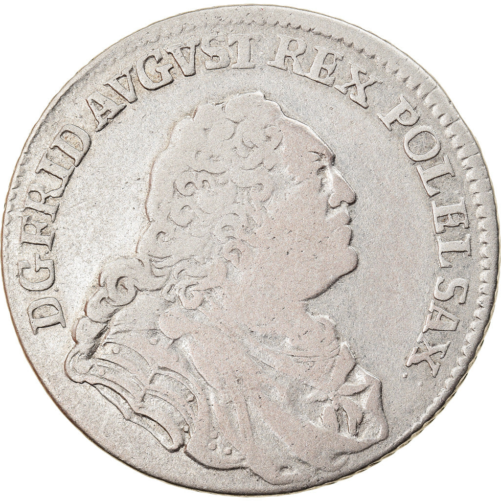 Monnaie, Etats allemands, SAXONY, Friedrich August II, 1/6 Thaler, 1673, TB+