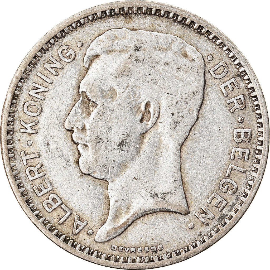 Coin, Belgium, 20 Francs, 20 Frank, 1934, EF(40-45), Silver, KM:104.1