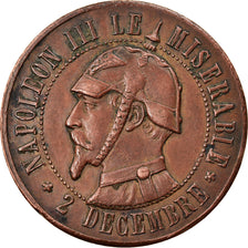 Coin, France, 10 Centimes, 1870, Sedan, Satirique, AU(50-53), Copper