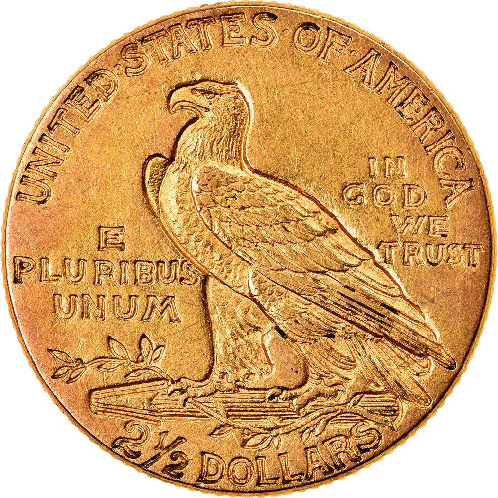 Munten, Verenigde Staten, $2.50, Quarter Eagle, 1913, Philadelphia, ZF+, Goud
