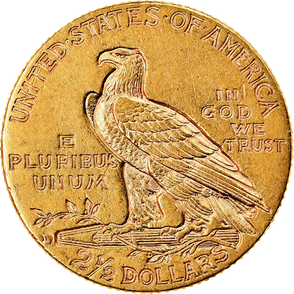 Monnaie, États-Unis, $2.50, Quarter Eagle, 1914, Denver, TTB+, Or, KM:128