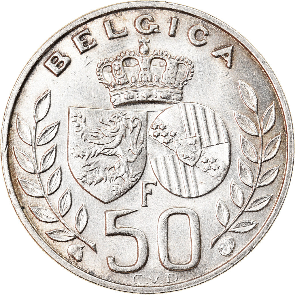 Coin, Belgium, 50 Francs, 50 Frank, 1960, MS(60-62), Silver, KM:152.1