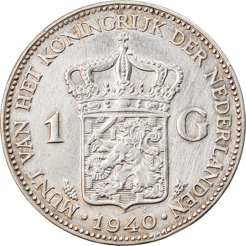 Münze, Niederlande, Wilhelmina I, Gulden, 1940, SS+, Silber, KM:161.1