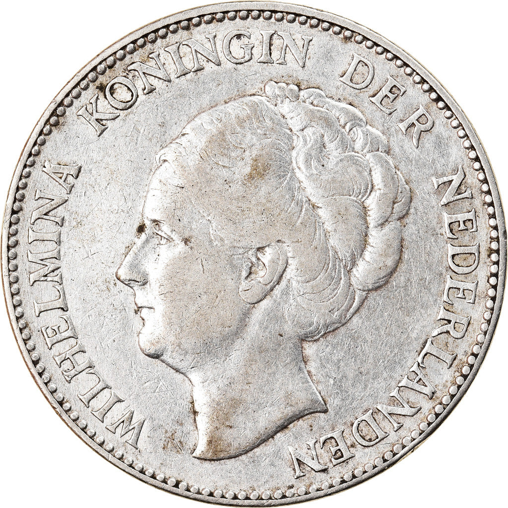 Coin, Netherlands, Wilhelmina I, Gulden, 1930, EF(40-45), Silver, KM:161.1