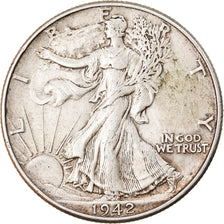 Münze, Vereinigte Staaten, Half Dollar, 1942, Philadelphia, SS, Silber, KM:142