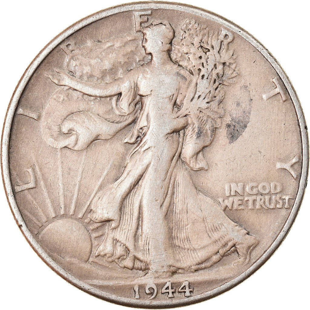 Monnaie, États-Unis, Half Dollar, 1944, Philadelphie, TB+, Argent, KM:142