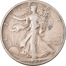 Monnaie, États-Unis, Half Dollar, 1944, Philadelphie, TB+, Argent, KM:142