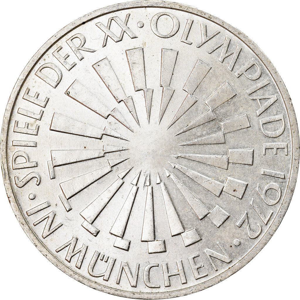 Moneta, GERMANIA - REPUBBLICA FEDERALE, 10 Mark, 1972, Munich, SPL-, Argento