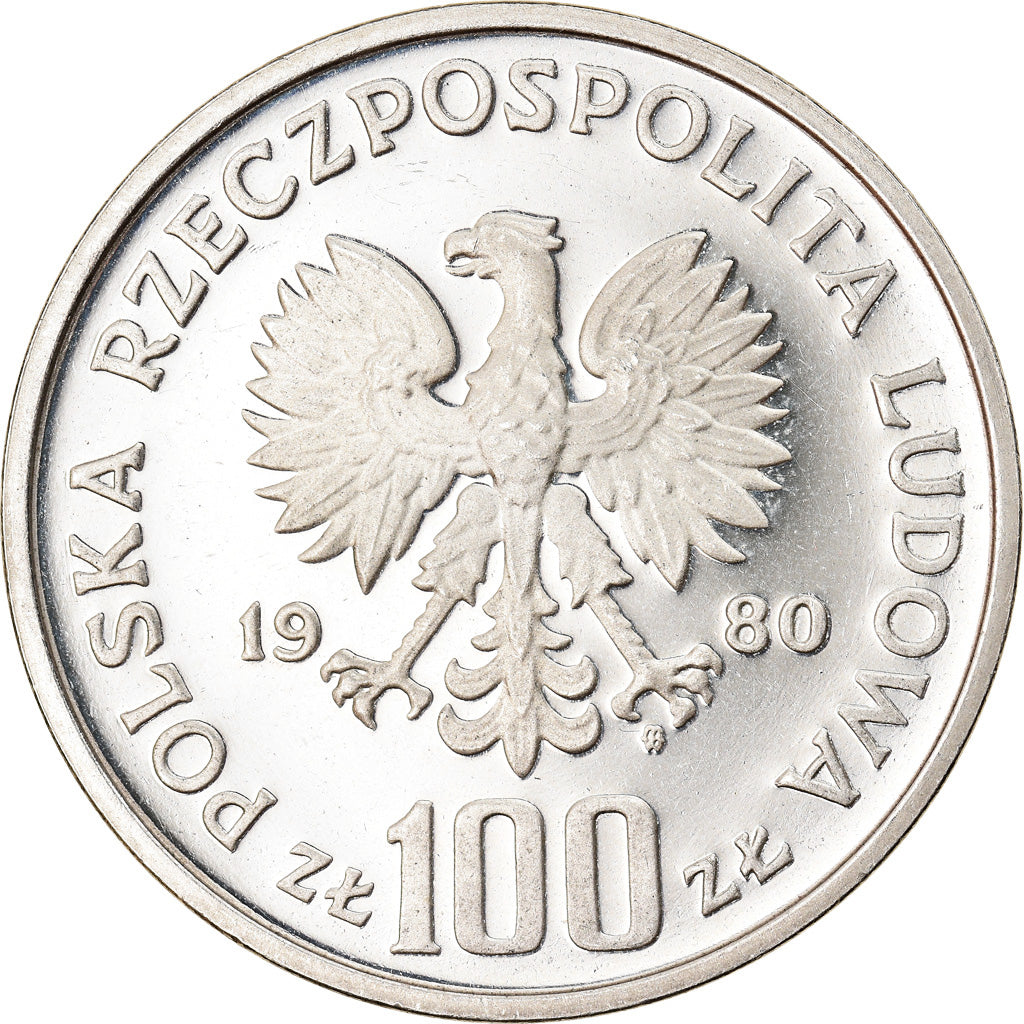 Monnaie, Pologne, 100 Zlotych, 1980, Warsaw, FDC, Argent, KM:120
