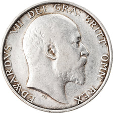 Coin, Great Britain, Edward VII, Shilling, 1910, EF(40-45), Silver, KM:800