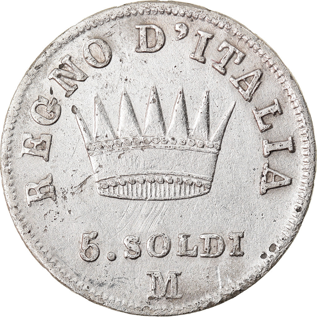 Coin, ITALIAN STATES, Napoleon I, 5 Soldi, 1811, Milan, EF(40-45)