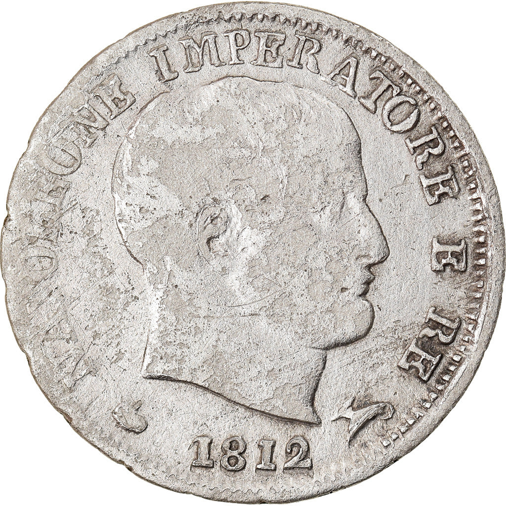 Coin, ITALIAN STATES, Napoleon I, 5 Soldi, 1812, Milan, EF(40-45)