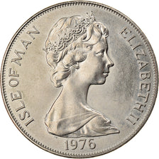 Moeda, Ilha de Man, Elizabeth II, Crown, 1976, Pobjoy Mint, AU(55-58)