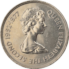 Moneda, Santa Elena, Elizabeth II, 25 Pence, Crown, 1977, EBC, Cobre - níquel