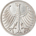 Coin, GERMANY - FEDERAL REPUBLIC, 5 Mark, 1972, Stuttgart, AU(50-53), Silver