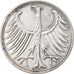 Coin, GERMANY - FEDERAL REPUBLIC, 5 Mark, 1969, Stuttgart, EF(40-45), Silver