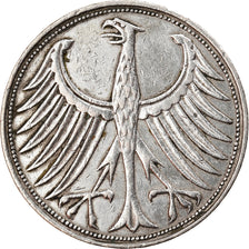 Moneta, GERMANIA - REPUBBLICA FEDERALE, 5 Mark, 1951, Hambourg, BB, Argento