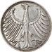 Moneta, GERMANIA - REPUBBLICA FEDERALE, 5 Mark, 1951, Hambourg, BB, Argento