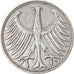 Coin, GERMANY - FEDERAL REPUBLIC, 5 Mark, 1951, Karlsruhe, EF(40-45), Silver