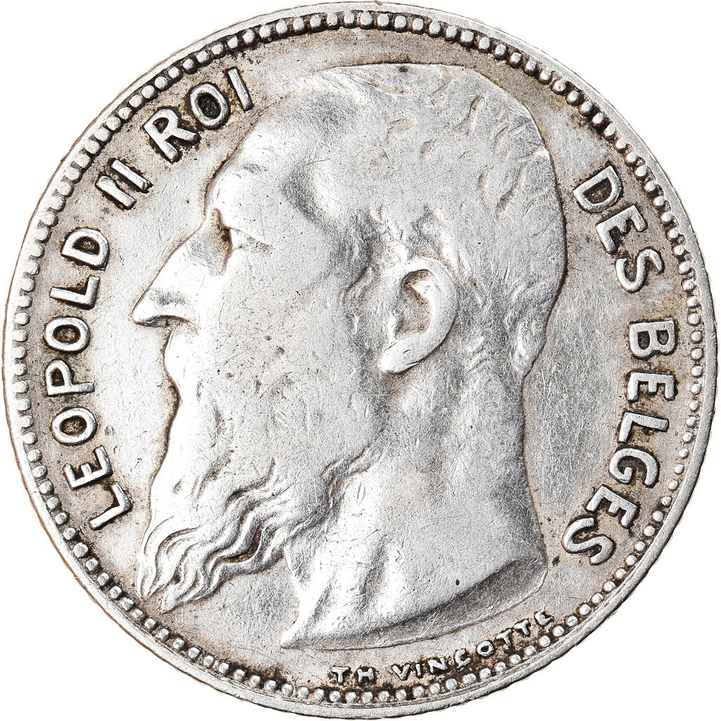 Coin, Belgium, Leopold II, Franc, 1909, VF(30-35), Silver, KM:56.2